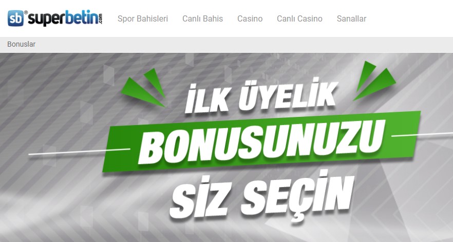 Superbetin Hoşgeldin Bonusu